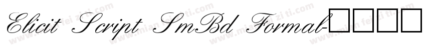 Elicit Script SmBd Formal字体转换